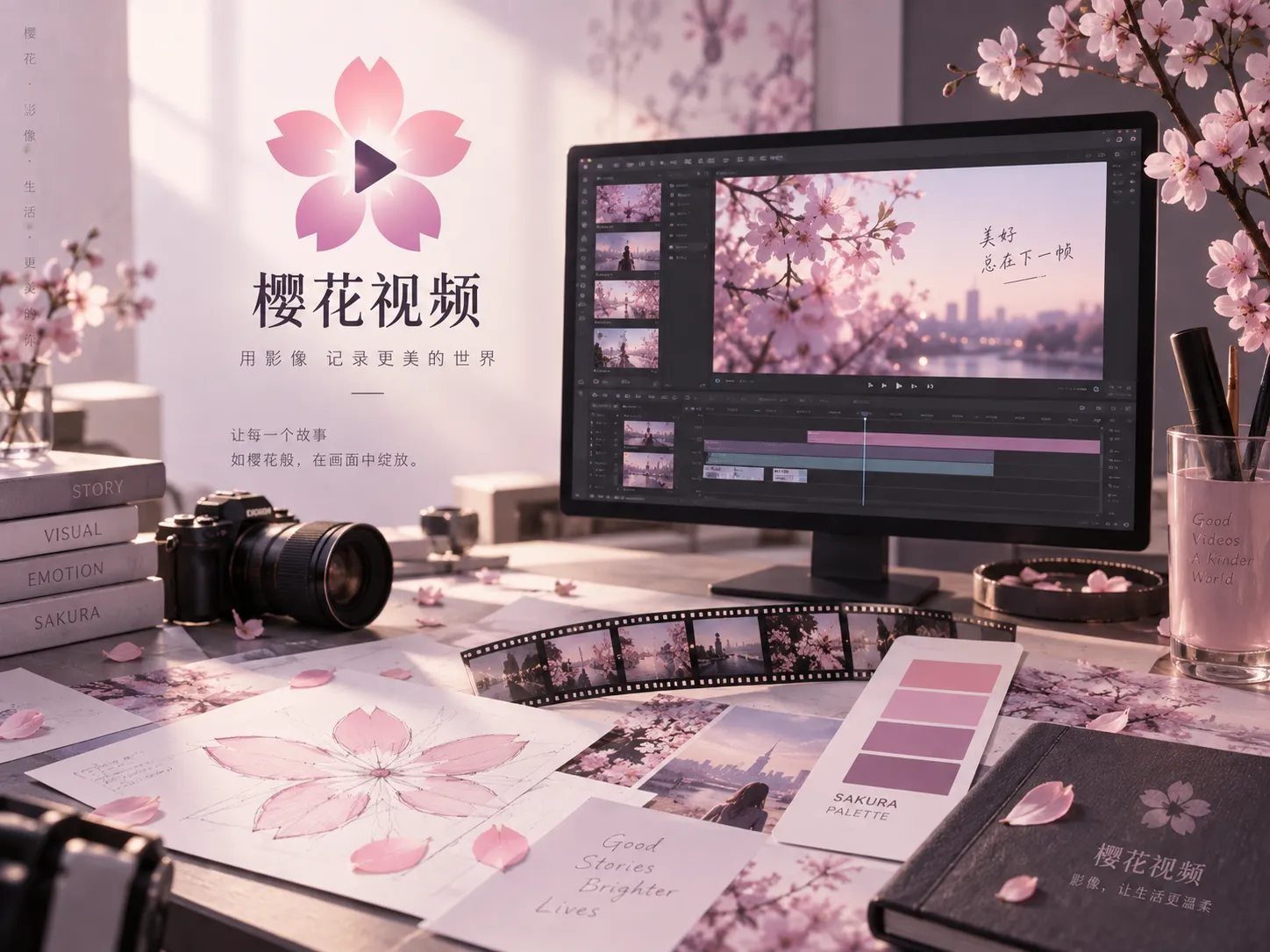 樱花视频品牌访问与站内主题关系图
